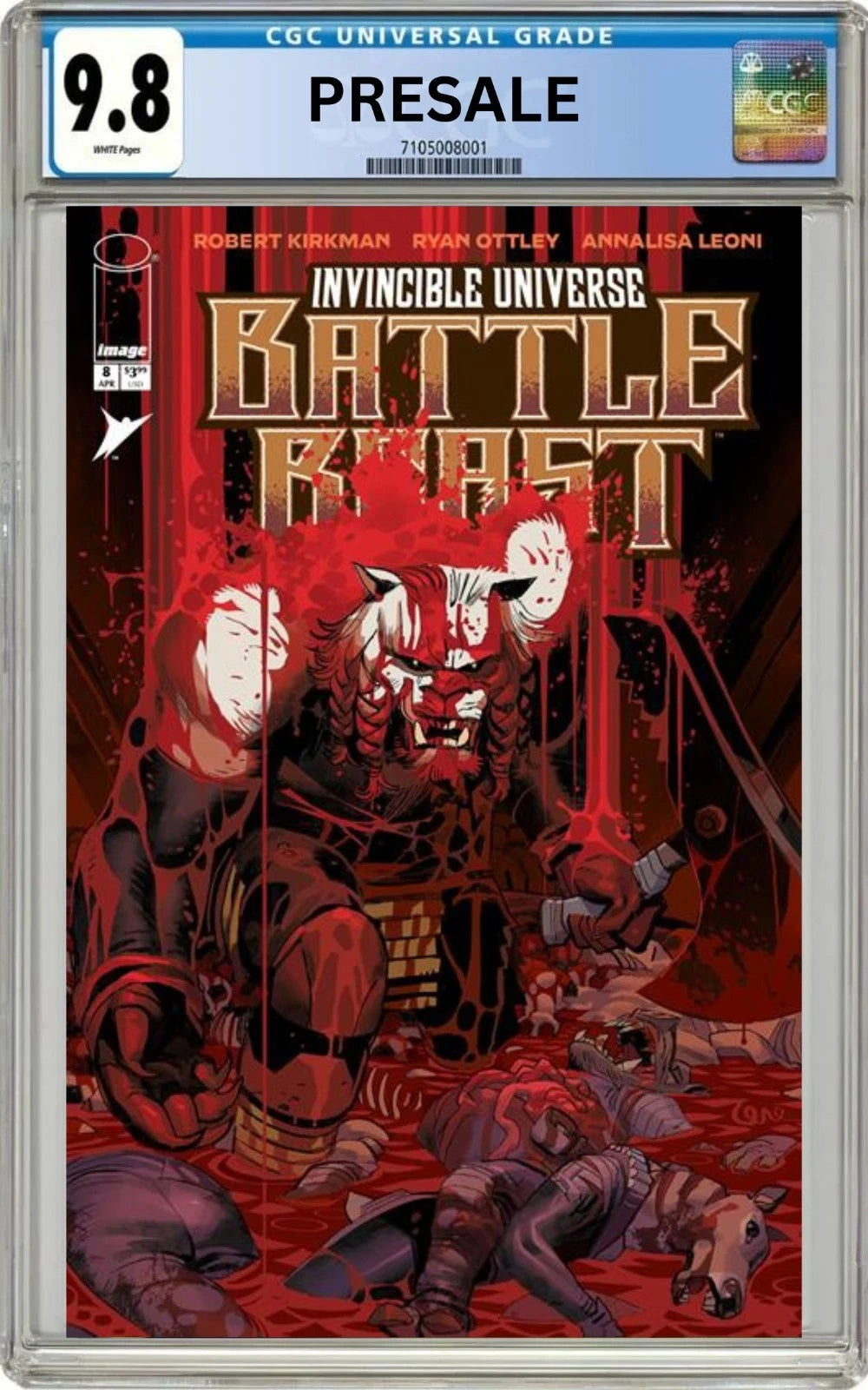 CGC 9.8 Battle Beast #8 Cover F 1:100 Lorenzo De Felici (Presale 4/15/26)