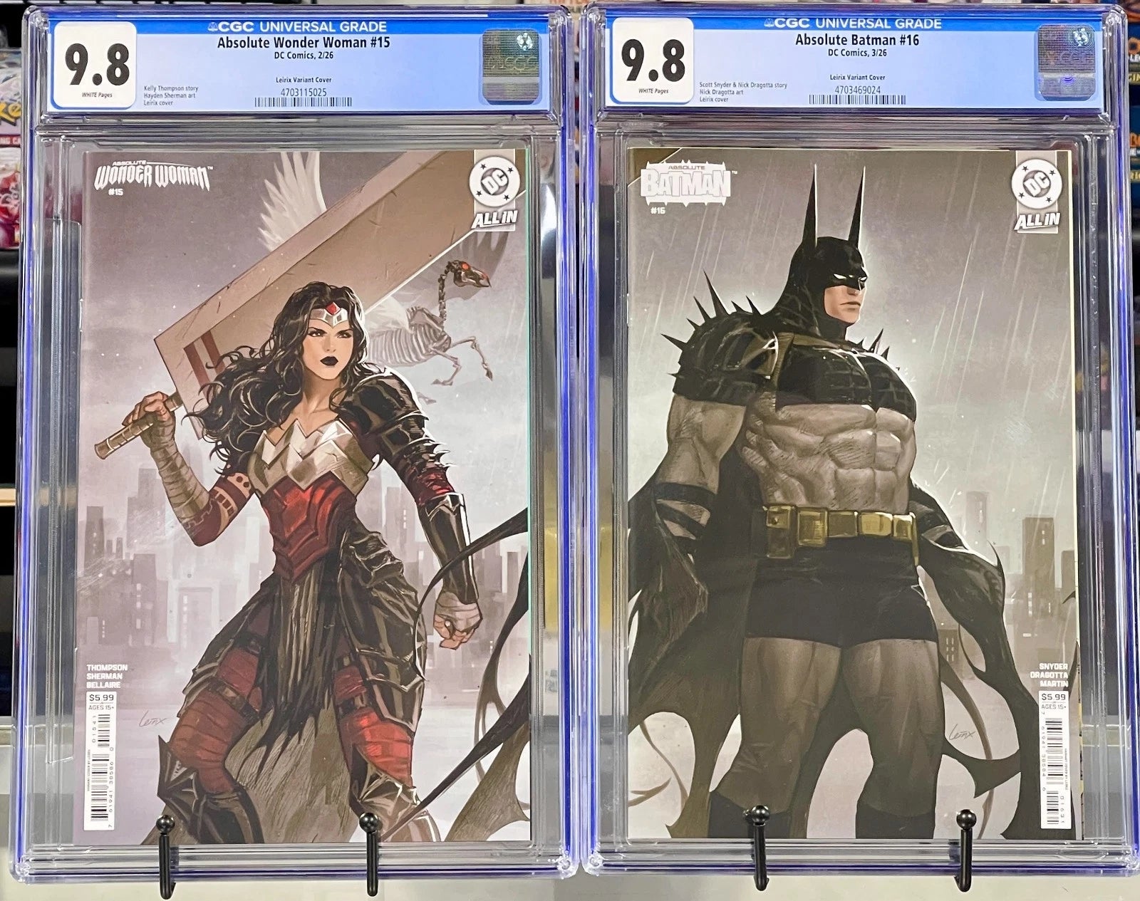 CGC 9.8 Absolute Wonder Woman #15 / Absolute Batman #16 Leirix