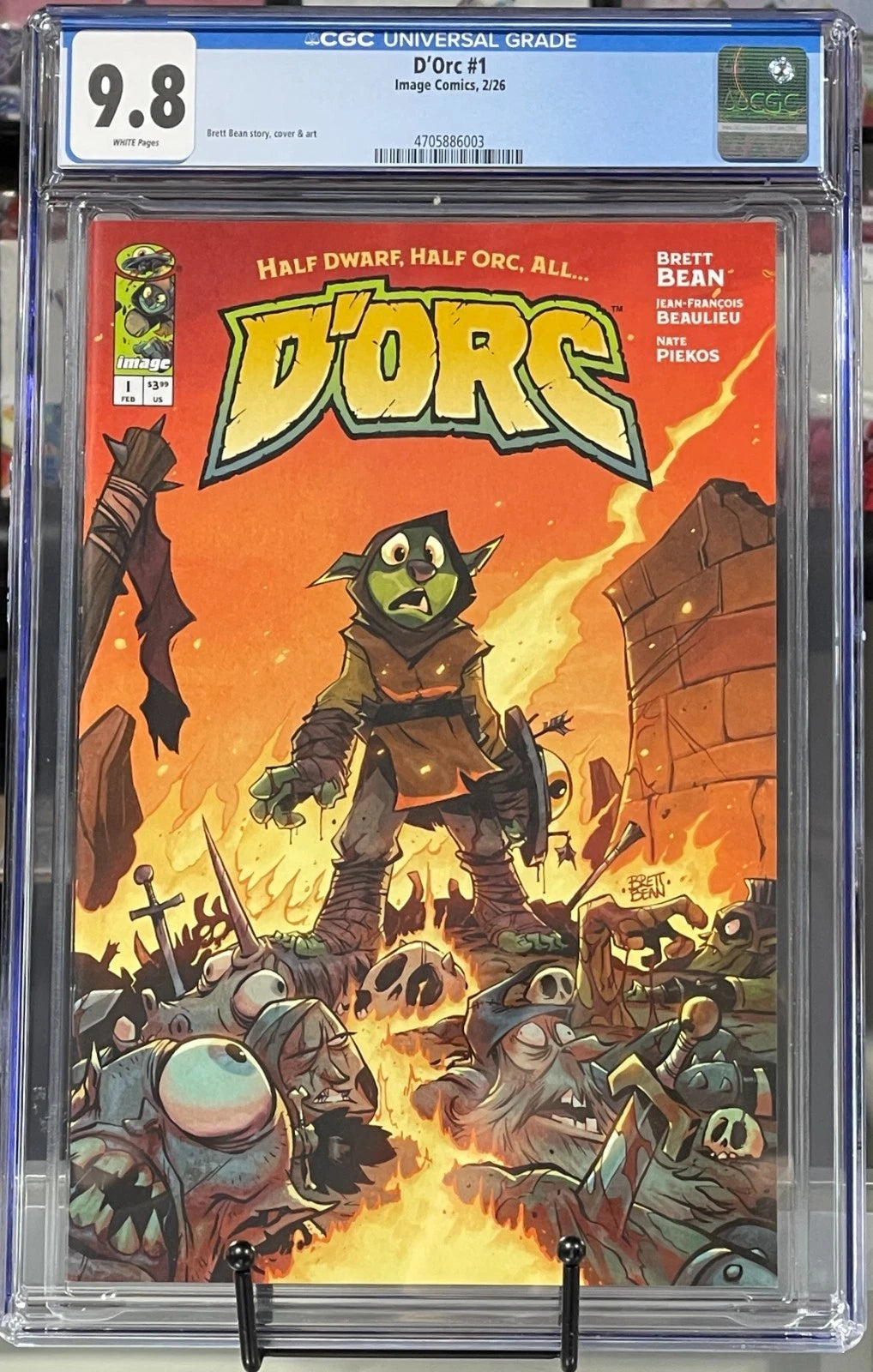 CGC 9.8 Dorc #1 Brett Bean Cover A Image D'Orc