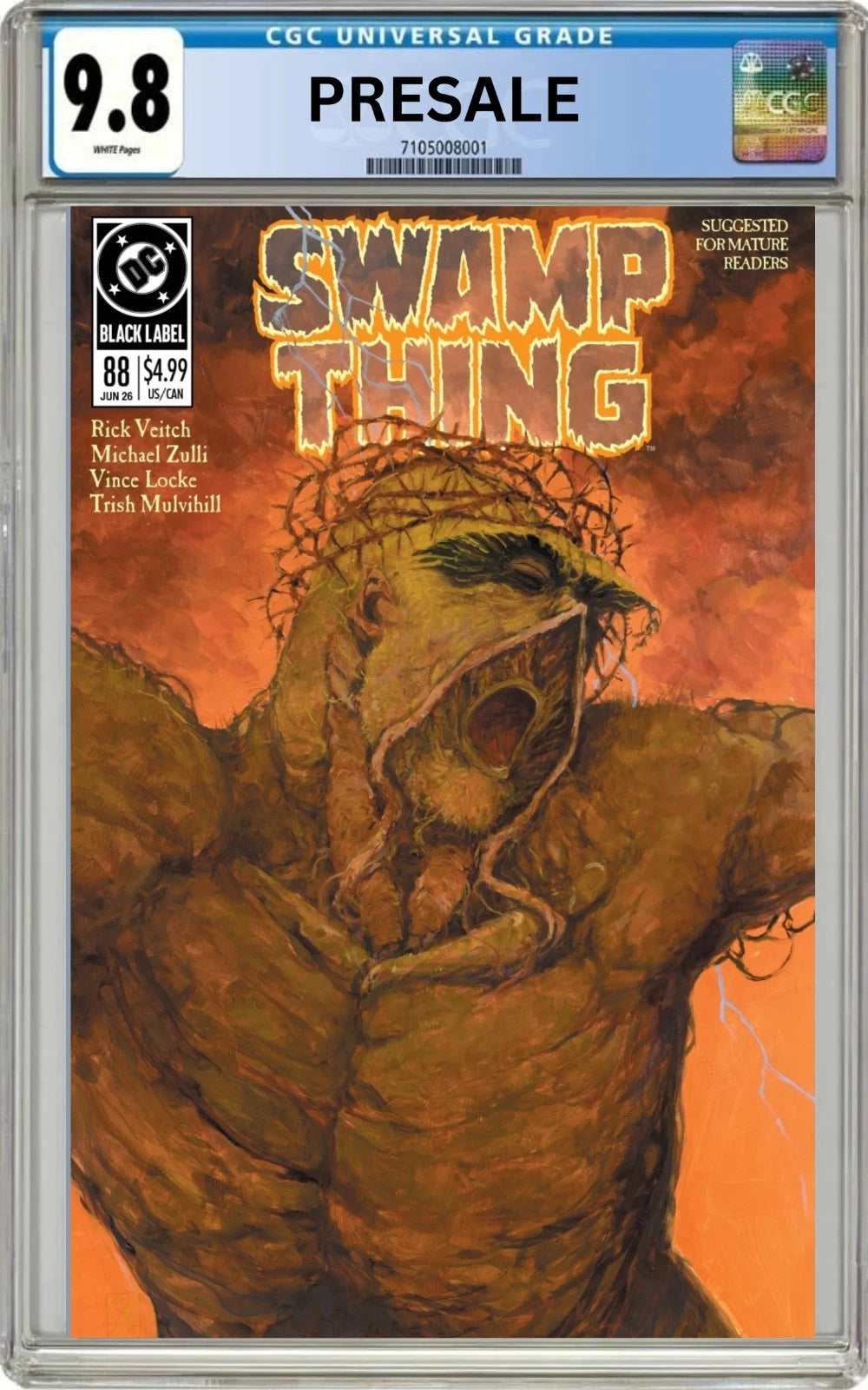 CGC 9.8 Swamp Thing 1989 #1 (OF 4) Michael Zulli Trade Dress Variant (presale 4/29/26)