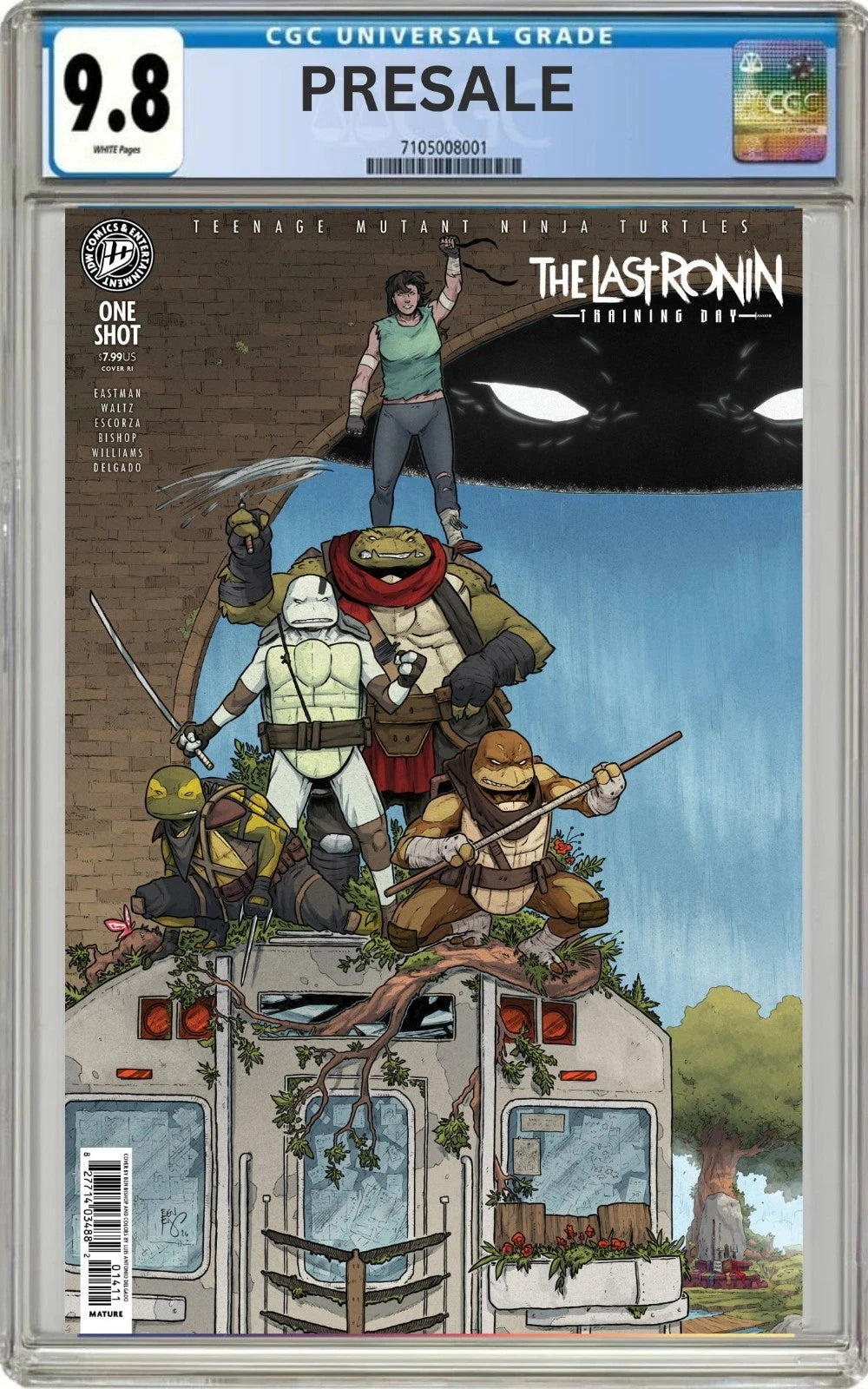 CGC 9.8 Teenage Mutant Ninja Turtles: The Last Ronin Training Day #1 Ben Bishop 1:15 Variant (Presale 7/15/26)