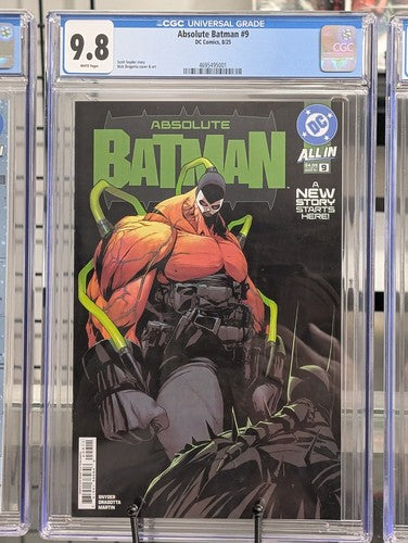 CGC 9.8 Absolute Batman #9 cover "A" 1st Printing SNYDER DRAGOTTA