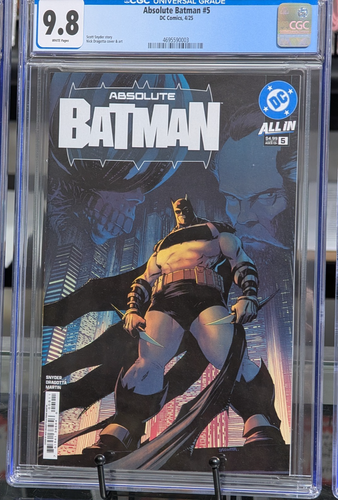 CGC 9.8 Absolute Batman #5 cover "A" 1st Printing SNYDER DRAGOTTA
