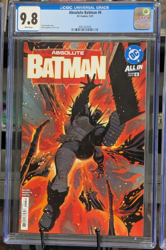 CGC 9.8 Absolute Batman #6 cover "A" 1st Printing SNYDER DRAGOTTA