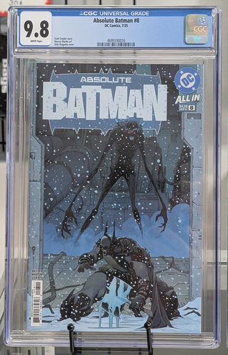 CGC 9.8 Absolute Batman #8 cover "A" 1st Printing SNYDER DRAGOTTA