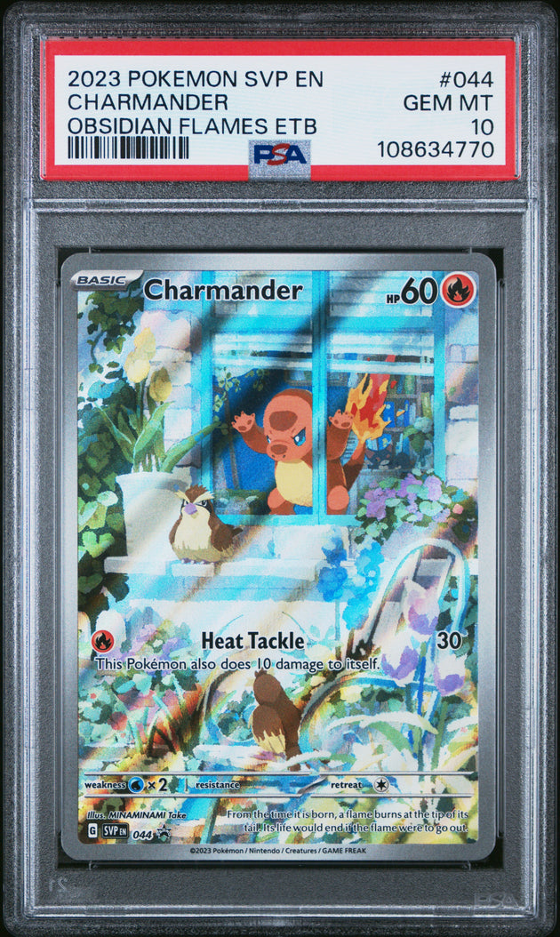 Charmander 044 Obsidian Flames Elite Trainer Box Pokemon PSA 10