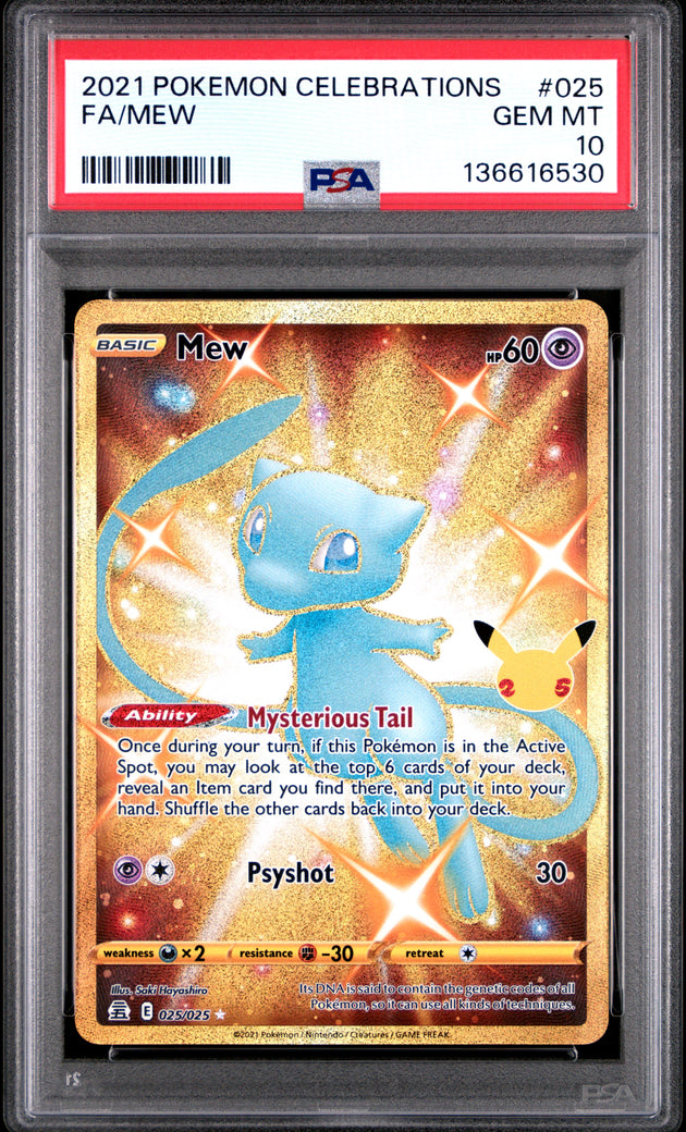 Mew 025 Celebrations Pokemon PSA 10